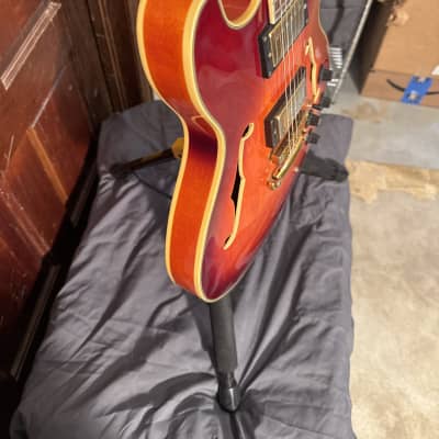 Aria TA-62 Semi Hollow 335 Killer Unknown - Sunburst image 6