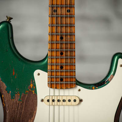 Fender ’57 Super Heavy Relic Strat - Faded Sherwood Green/Sunburst image 5
