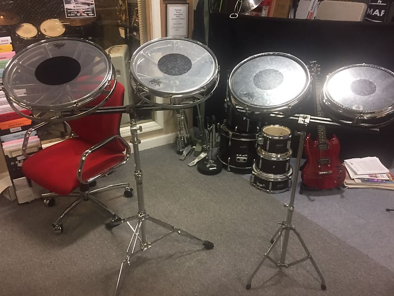 Remo Roto Toms 10 12 14 16/stds 1995 chrome | Reverb Canada