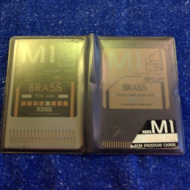 KORG M1 MSC-1S MSC-11S PCM PROGRAM CARDS