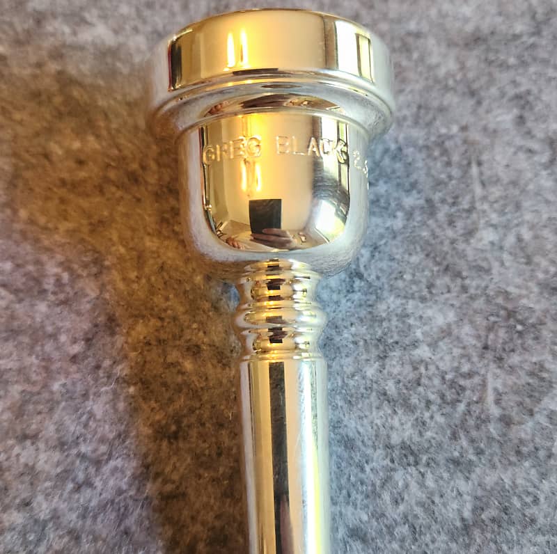 Greg Black Mouthpieces 2.5GSY M Symphony Tenor Trombone Mouthpiece 2023 Silver Plate Reverb