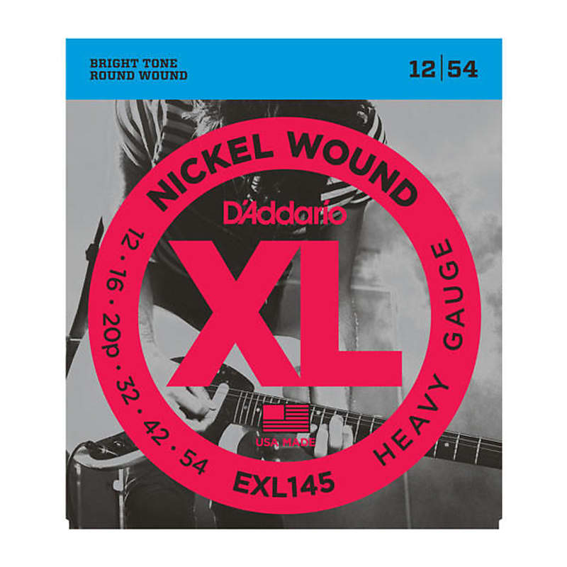 D'Addario - XL EXL145 - Electric Guitar String Set w/ Heavy Plain 3rd - Nickel Wound - 12-54 image 1