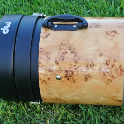 DW Santa Monica Canister Drum Throne or Height Adjustable Drum Seat - Mapa Burl image 2