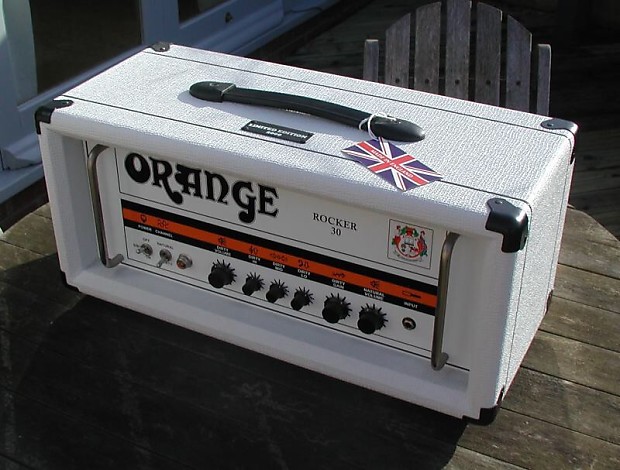 White discount orange amp