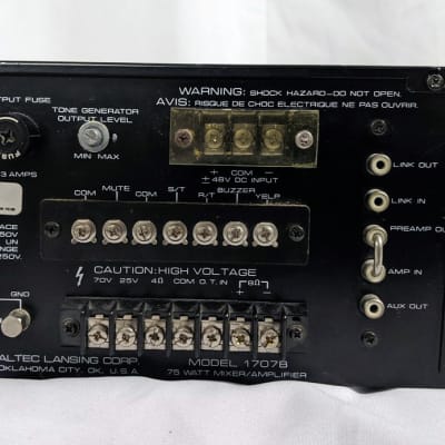 Altec Lansing Model 1707B Mixer/Amplifier imagen 9