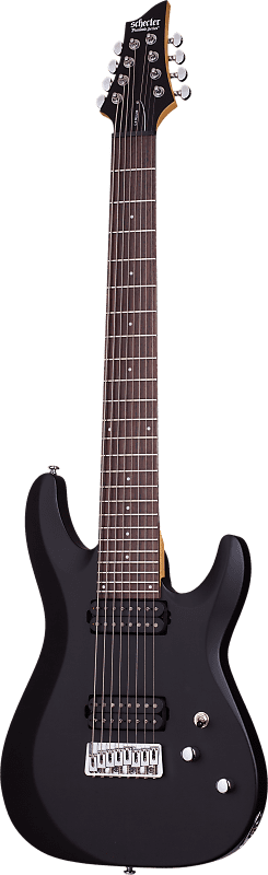 Schecter C-8 Deluxe Satin Black E-Gitarre 8-Saiter image 1