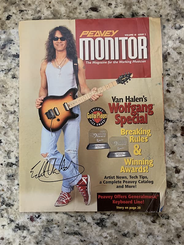 Peavey Monitor Magazine 90’s EVH 5150 Eddie Van Halen