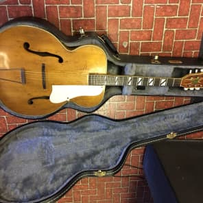 1950 's Silvertone Kay 17" Acoustic Archtop Excellent tone! image 7
