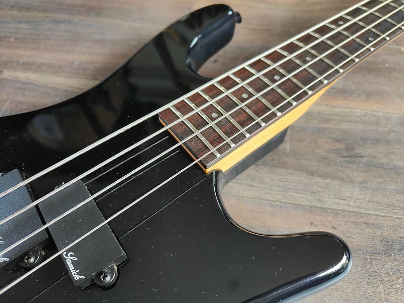 1980's Samick Korea SOB-PJ Short Scale Bass (Black) | Reverb