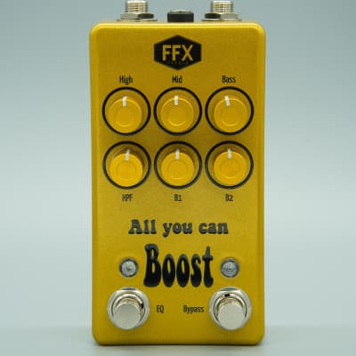 FFX Pedals All you can Boost GOLD // Boost + Overdrive + Equalizer // Free EU Shipping Bild 2