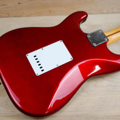 Fender ST-557 Contemporary Series Stratocaster SSS MIJ w/ System One Tremolo 1984 Candy Apple Red w/ Hard Case image 10