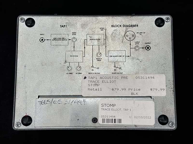 希少　TRACE ACOUSTIC AGuitar Preamp TAP1 Trace Acoustic Tap1 Acoustic Preamp | Reverb
