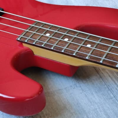 1985 Charvel Jackson Japan Model 2B PJ Bass (Red) image 7