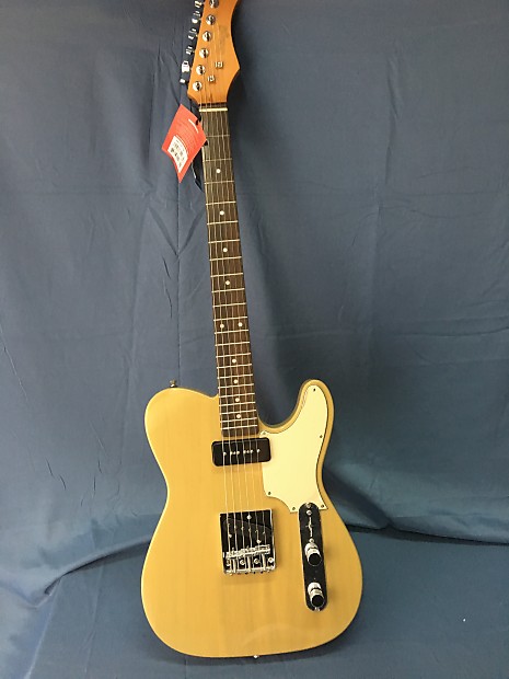 Stagg SET-CST YW Vintage "T" Series Custom Electric Guitar Transparent Yellow - GD1004 image 1