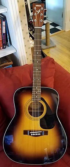 Yamaha F-38PJTBS Dreadnought Acoustic Guitar With Yamaha Gig