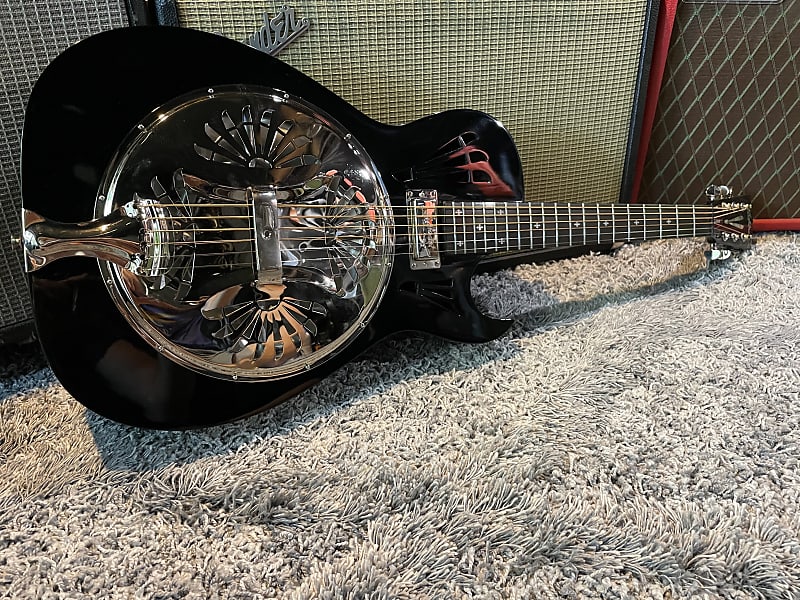 2003 Washburn ES20CE Resonator Eric Sardinas model excellent with original  hardshell case