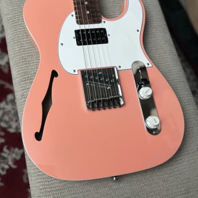 G&L USA Custom Shop ASAT Classic Semi-Hollow 2023 w/ OHSC - Sunset Coral for sale