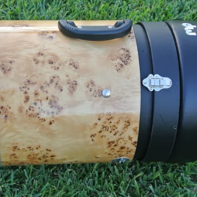 DW Santa Monica Canister Drum Throne or Height Adjustable Drum Seat - Mapa Burl image 4