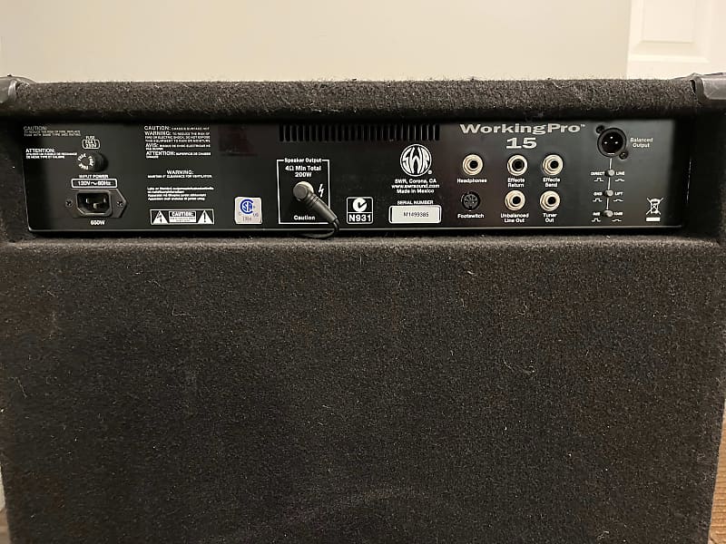 【8637】現状最安値16万送料別！ SWR WORKING PRO 15 Swr Working Pro 15 | Reverb