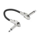 Hosa IRG-100.5 6" Low-profile Right-angle to Same Guitar Patch Cable