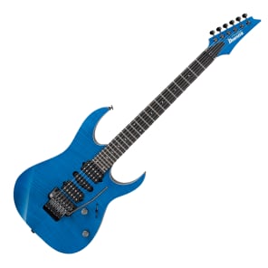 Ibanez RG3770FZ FR Floyd Rose Edge Zero Electric Guitar 24F Transparent Transparent Blue image 1