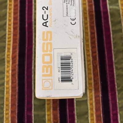 Boss AC-2 Acoustic Simulator (Silver Label) 1997 - 2006 - Yellow W/ Box image 9