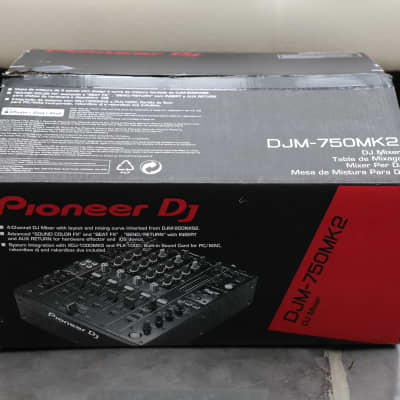 Pioneer DJM-750MK2 4-Channel Professional DJ Mixer with Gorilla Flight Case (Stealth Edition Black) image 5