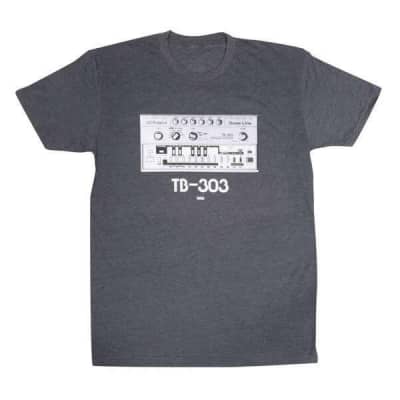 Roland TB-303 Crew T-Shirt Size X-Large in CHARCOAL image 4