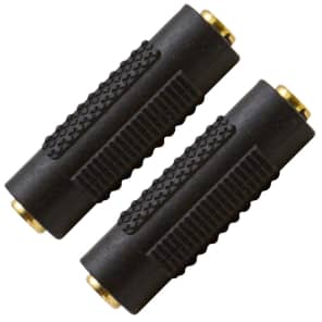 Seismic Audio SAPT124-2PACK 1/8" Female to 1/8" Female Cable Coupler Adapters (Pair)