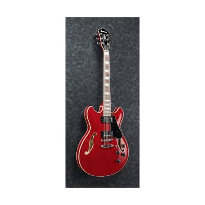 Ibanez Artcore AS73 Electric Guitar, Bound Rosewood Fretboard, Transparent Cherry Red image 13