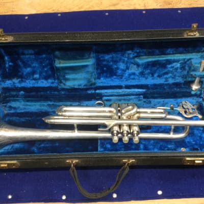 C G Conn 40b Connqueror Vocabell Trumpet 1937 Silver | Reverb