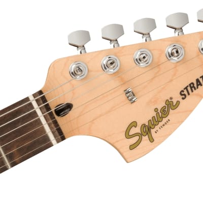Squier FSR Affinity Series™ Stratocaster®, Laurel Fingerboard, White Pickguard, Surf Green image 4