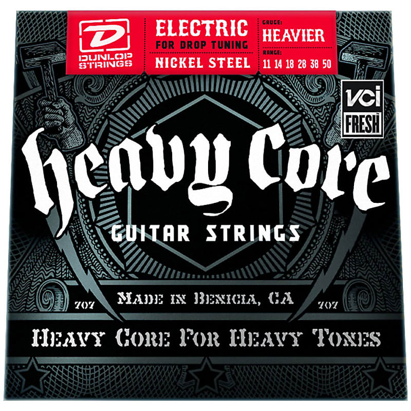 Dunlop DHCN1150 Heavier Core-6/Set Electric Strings image 1