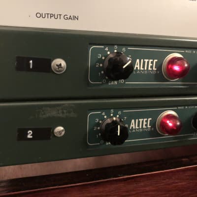 Altec Lansing 1566A Tube Microphone Preamp (1 of 2) - 4722 / 15095  Transformers | Reverb