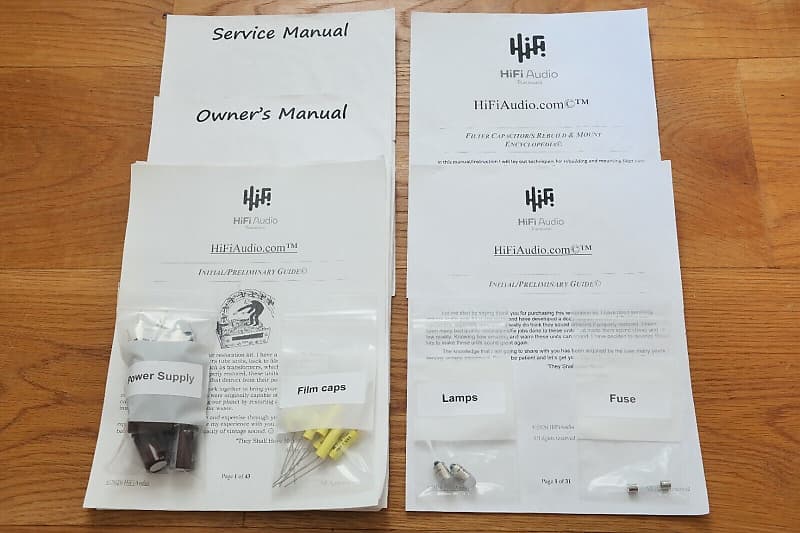 Marantz model 10B restoration kit filter capacitor repair rebuild fix  			