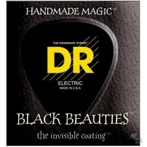 DR BKB-40 Black Beauties Coated Electric Bass Strings - Light (40-100)