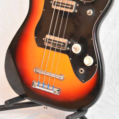 Klira SM18 – 1971 German Vintage Solidbody Bass Guitar / Gitarre image 2