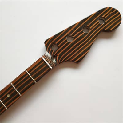 Zebra Wood Bass Guitar Neck，20-Fret for sale