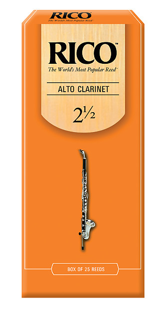 Rico RDA2525 Alto Clarinet Reeds - Strength 2.5 (25-Pack) image 1