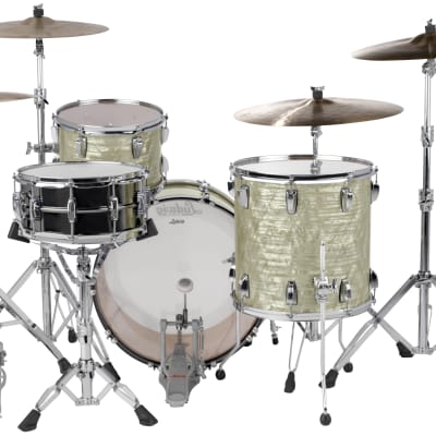 Ludwig Pre-Order Classic Maple Olive Pearl Fab 14x22_9x13_16x16 Drums Shells | Special Order | Made in the USA | Authorized Dealer image 4