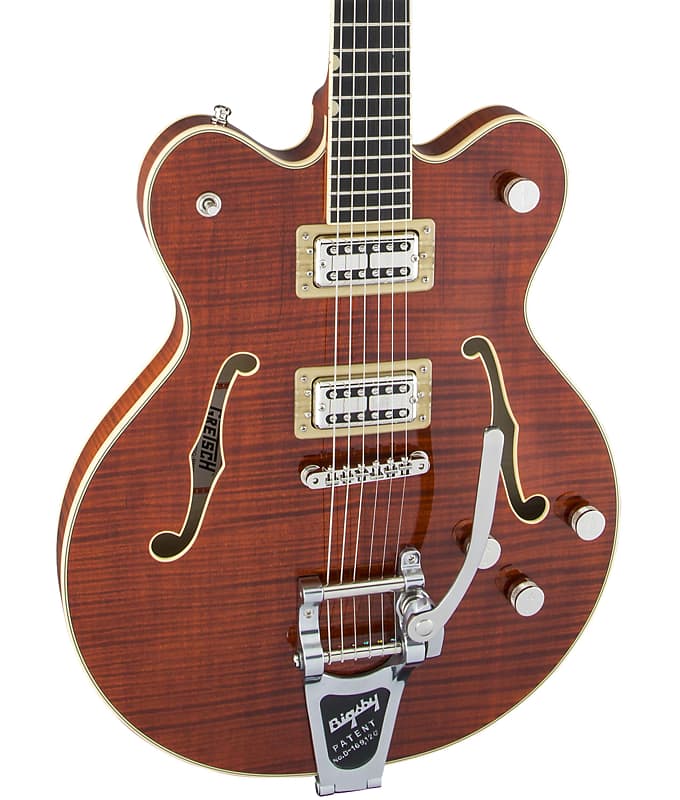 Gretsch G6609TFM Players Ed. Broadkaster Hollow-Body Electric Guitar - Bourbon Stain image 1
