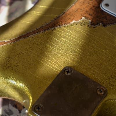 Fender Stratocaster Relic Gold Sparkle Nitro Texas Specials image 24