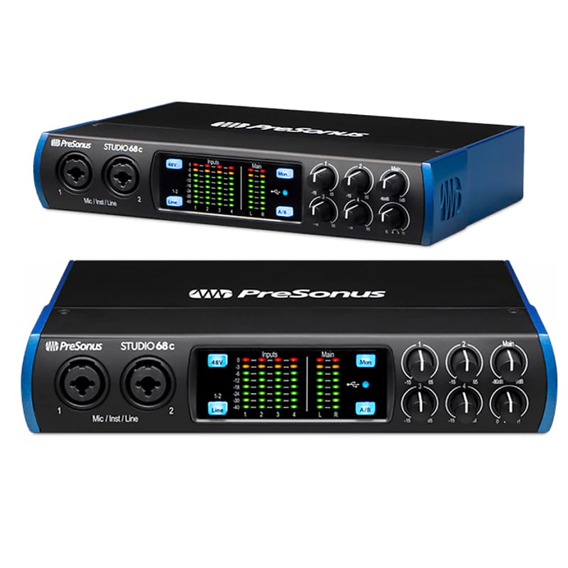 PreSonus Studio 68c: The versatile, ultra-high-def USB-C audio interface  6-in, 6-out up to 192 kHz.