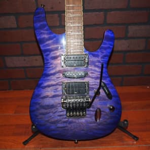 Ibanez S570DXQM S-Series Trans Purple Sunburst Guitar Excellent