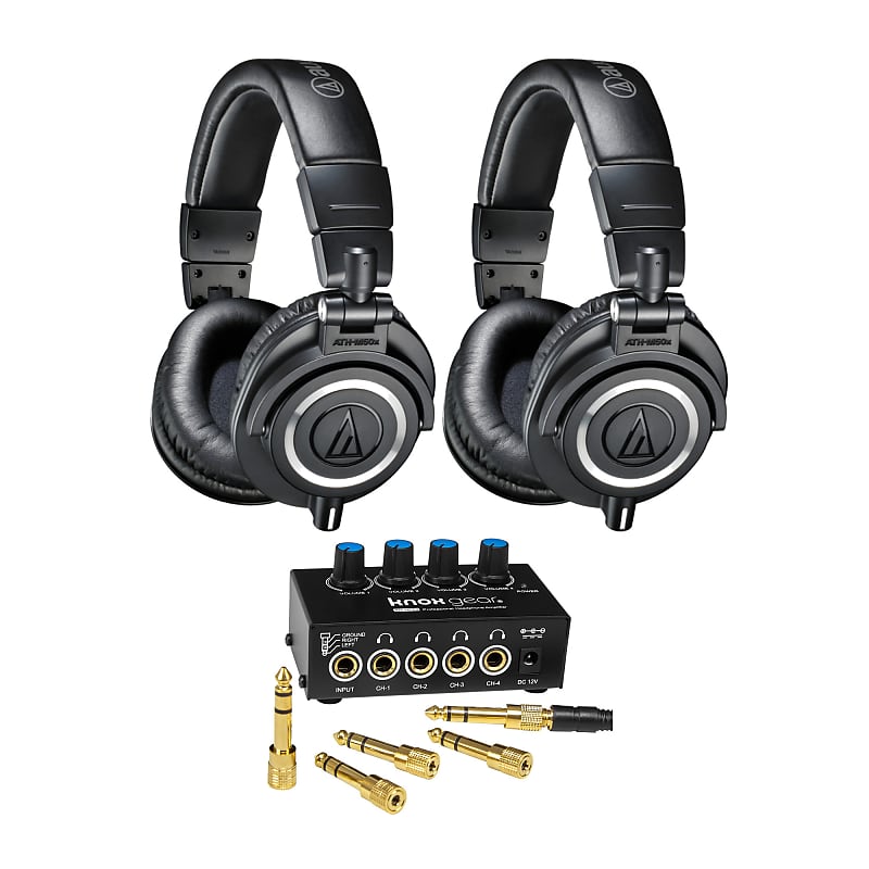 Audio-Technica M-Series ATH-M50X Headphones (Pair) with 4-Channel