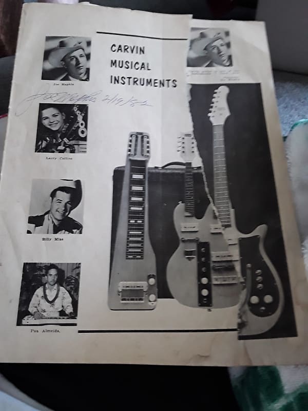 Carvin Catalog 1960s Paper Reverb