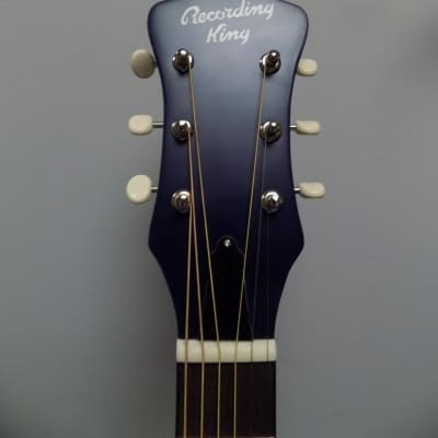 Recording King RPH-R2-MBL Dirty 30s Minnie Bucker Resonator Guitar w/ Pickup - Wabash Blue image 3