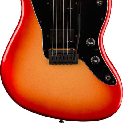 Squier Contemporary Active Jazzmaster Electric Guitar HH, Laurel Fingerboard, Black Pickguard, Sunset Metallic image 1