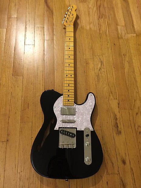 Fender Japan Thinline Telecaster tn-spl Black | Reverb