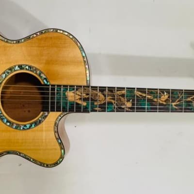 Blueberry Handmade Grand Concert Acoustic Guitar image 2